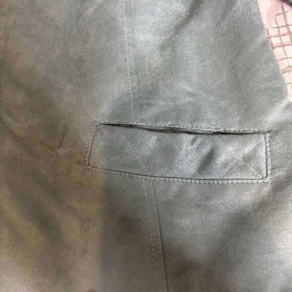 Vintage Koret Polyester Suede green jacket women’s medium. - Picture 3 of 12